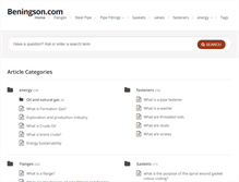 Tablet Screenshot of beningson.com